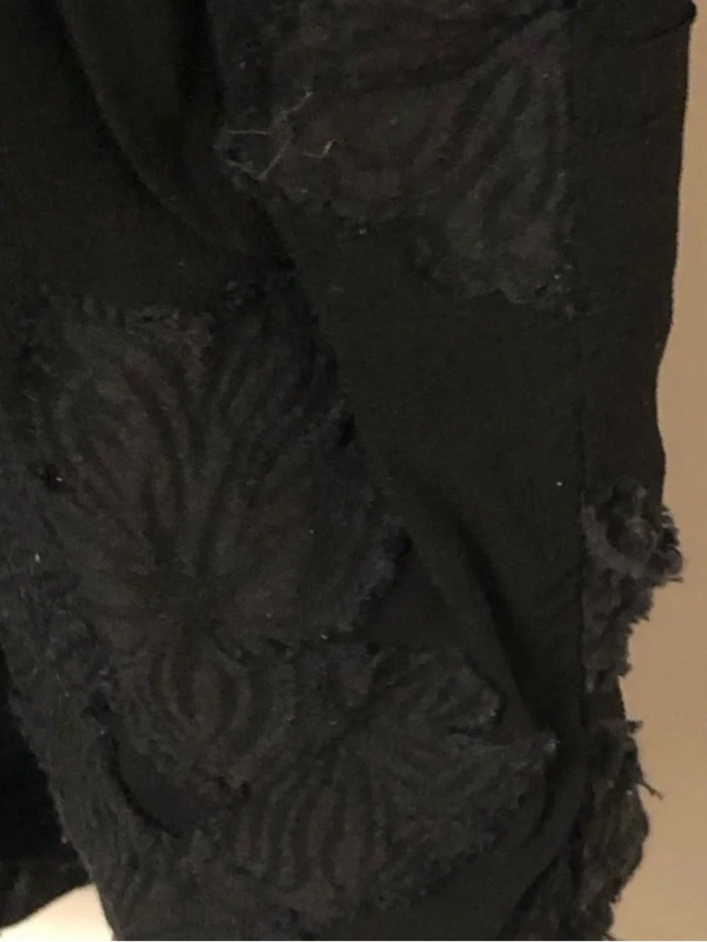 Aritzia WILFRED Durante Black Sheer Floral Jacquard Kimono Robe Jacket, Size XS - Picture 7 of 13